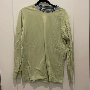 Supreme x Vintage SS17 Rib Logo Stripe Long Sleeve